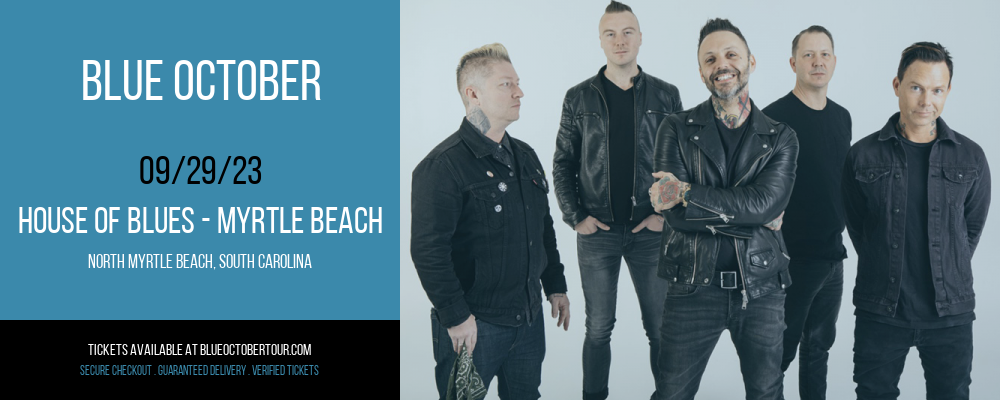Blue October at Blue October Tour tickets Blue October at Blue October Tour