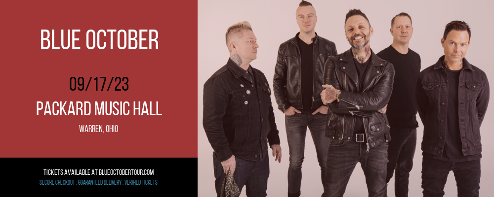 Blue October at Blue October Tour tickets Blue October at Blue October Tour